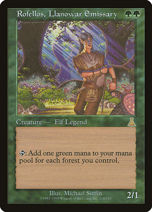 UDS: Rofellos, Llanowar Emissary (Foil)