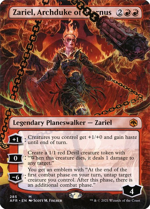 AFR: Zariel, Archduke of Avernus (Borderless) (Foil)