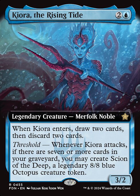 FDN: Kiora, the Rising Tide (Extended Art) (Foil)