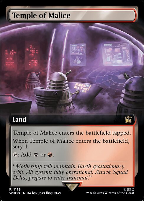 WHO: Temple of Malice (Extended Art) (Surge Foil)