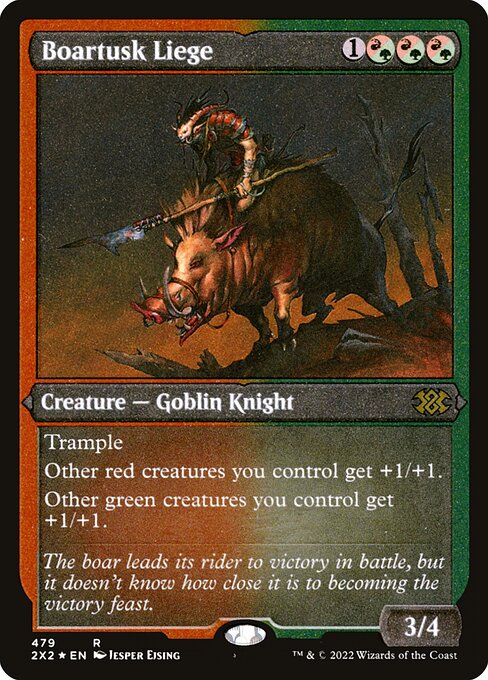 2X2: Boartusk Liege (Foil Etched)