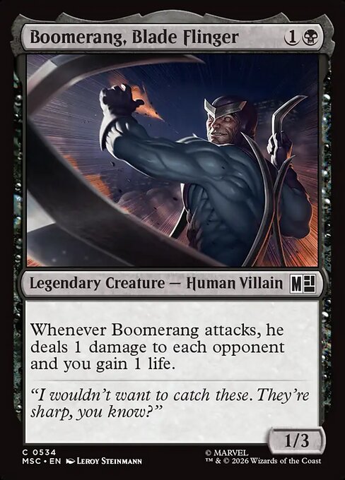 MSC: Boomerang, Blade Flinger