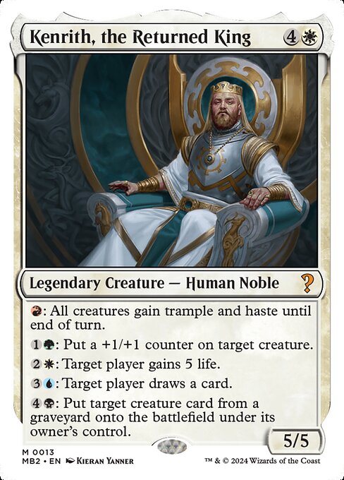 MB2: Kenrith, the Returned King (White Border)