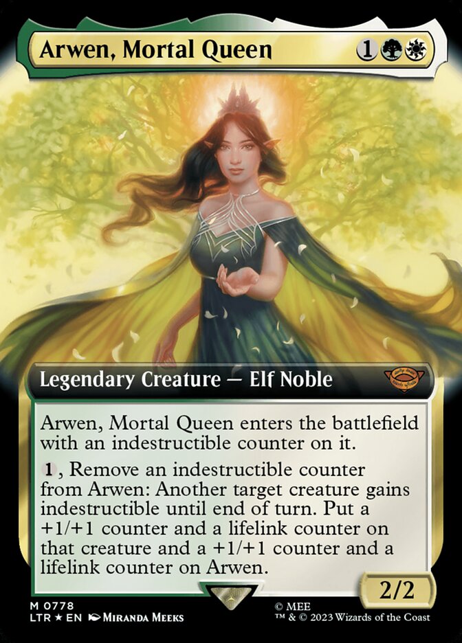 Arwen, Mortal Queen (Extended Art) (Surge Foil) [Foil] :: LTR