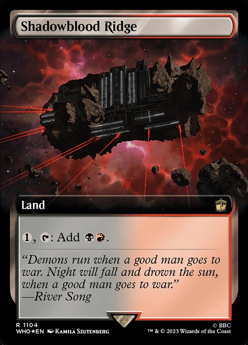 WHO: Shadowblood Ridge (Extended Art) (Surge Foil)