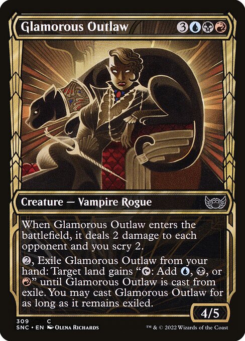 SNC: Glamorous Outlaw (Showcase) (Foil)