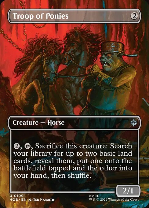 HOB: Troop of Ponies (Borderless) (Foil)