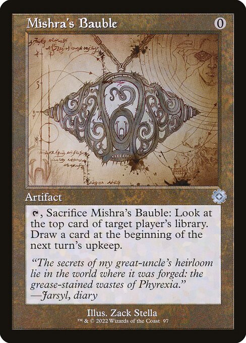 BRR: Mishra's Bauble (Schematic) (Foil)