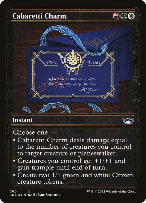 SNC: Cabaretti Charm (Gilded Foil)