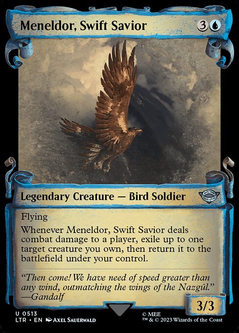 LTR: Meneldor, Swift Savior (Showcase Scrolls) (Foil)