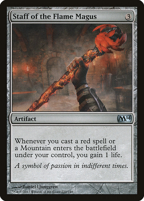 M14: Staff of the Flame Magus (Foil)