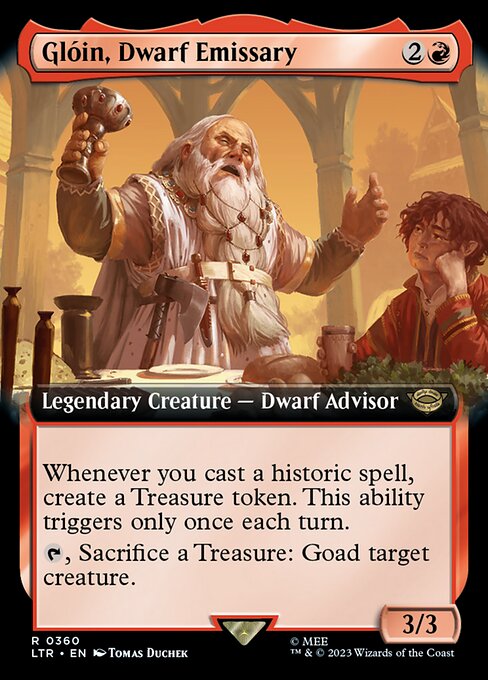 LTR: Gloin, Dwarf Emissary (Extended Art)