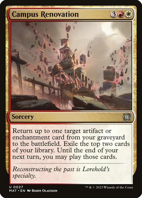 MAT: Campus Renovation (Foil)