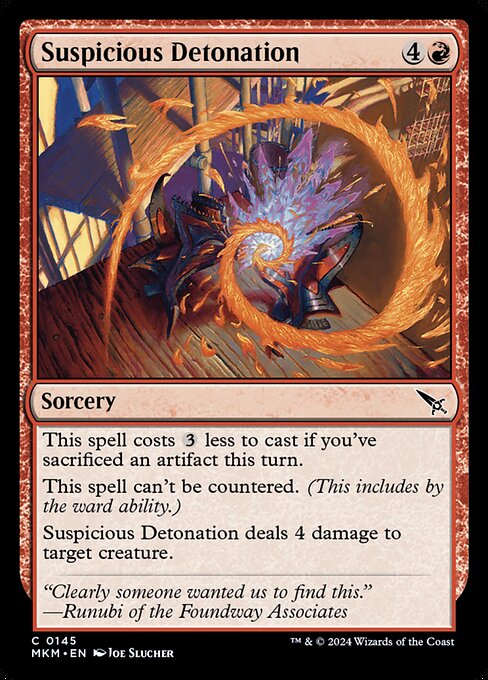 MKM: Suspicious Detonation