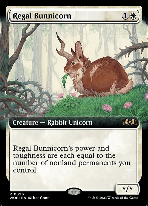 WOE: Regal Bunnicorn (Extended Art) (Foil)