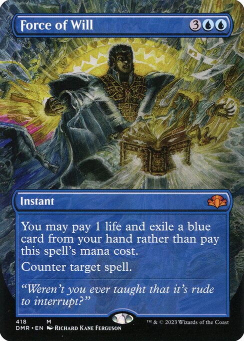 DMR: Force of Will (Borderless) (Foil)