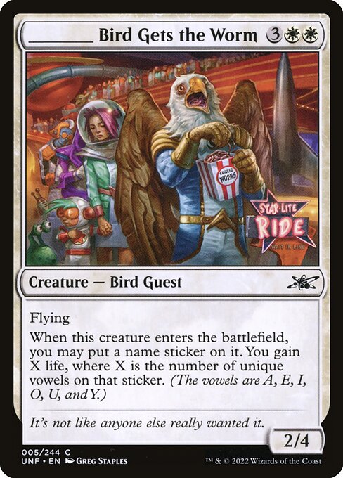 UNF: _____ Bird Gets the Worm