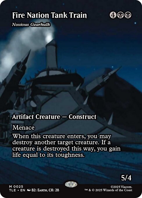 TLE: Fire Nation Tank Train - Noxious Gearhulk (Borderless)