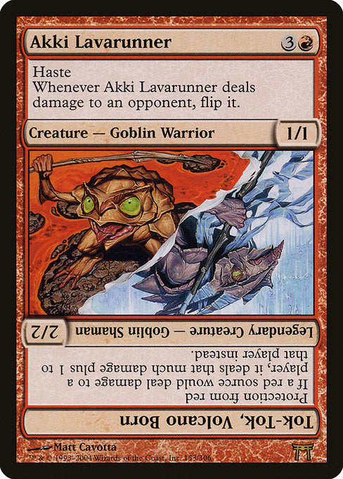 CHK: Akki Lavarunner // Tok-Tok, Volcano Born (Foil)