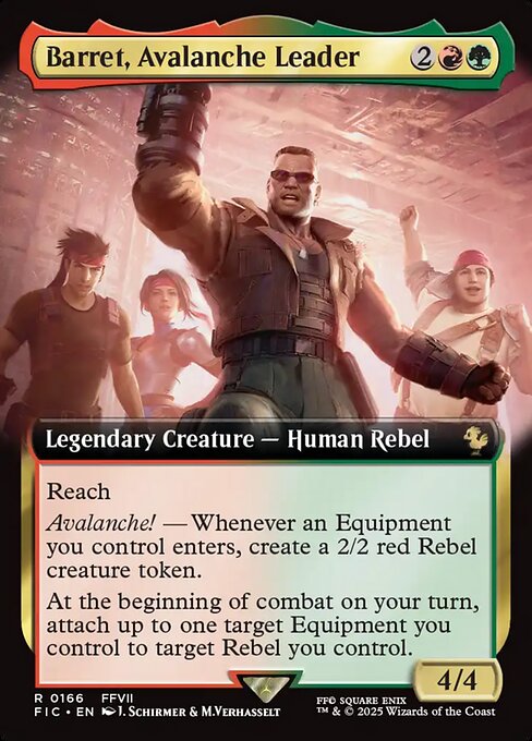 FIC: Barret, Avalanche Leader (Extended Art) (Foil)