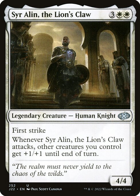J22: Syr Alin, the Lion's Claw
