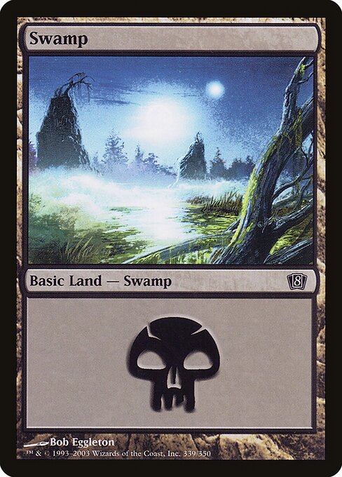 8ED: Swamp (339) (Foil)