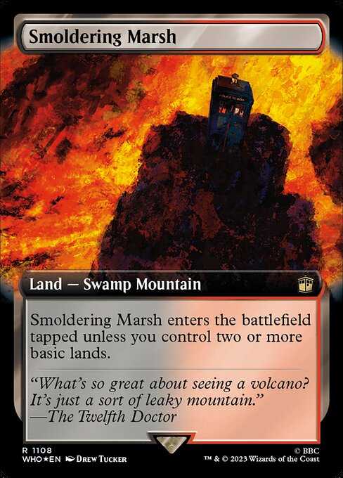 WHO: Smoldering Marsh (Extended Art) (Surge Foil)