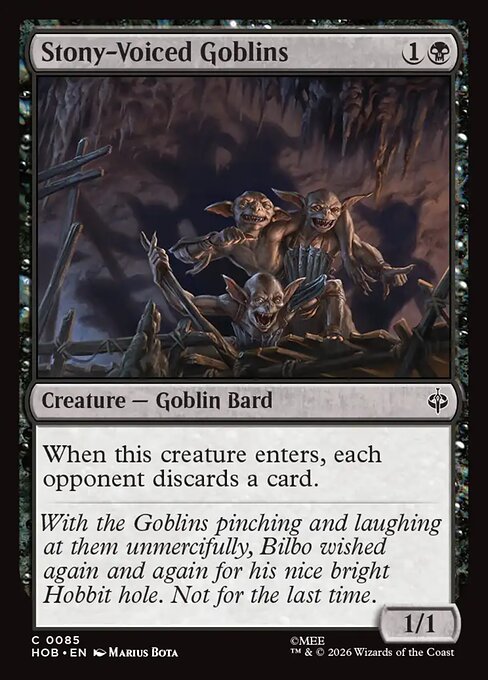 HOB: Stony-Voiced Goblins (Foil)