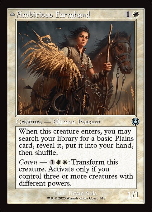 INR: Ambitious Farmhand (Retro Frame) (Foil)