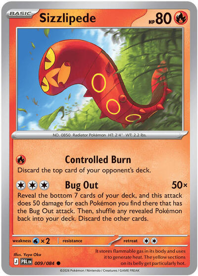 ME05: Sizzlipede (Reverse Holofoil)