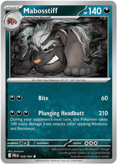 ME05: Mabosstiff (Reverse Holofoil)