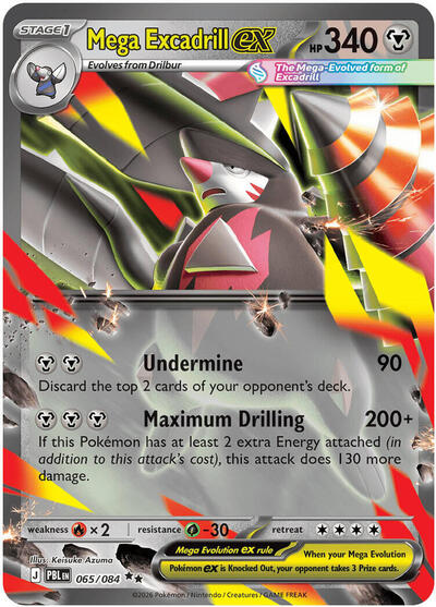 ME05: Mega Excadrill ex - 065/084 (Holofoil)