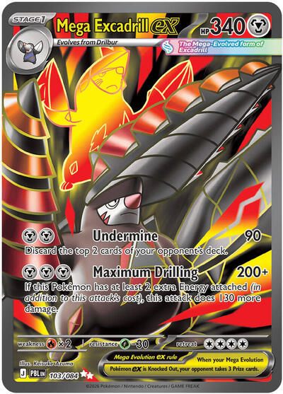 ME05: Mega Excadrill ex - 103/084 (Holofoil)