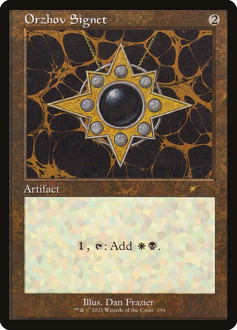 SLD: Orzhov Signet (Foil Etched)