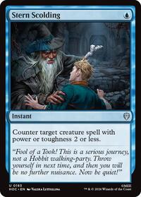 HOC: Stern Scolding
