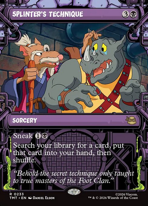 TMT: Splinter's Technique (Showcase) (Foil)