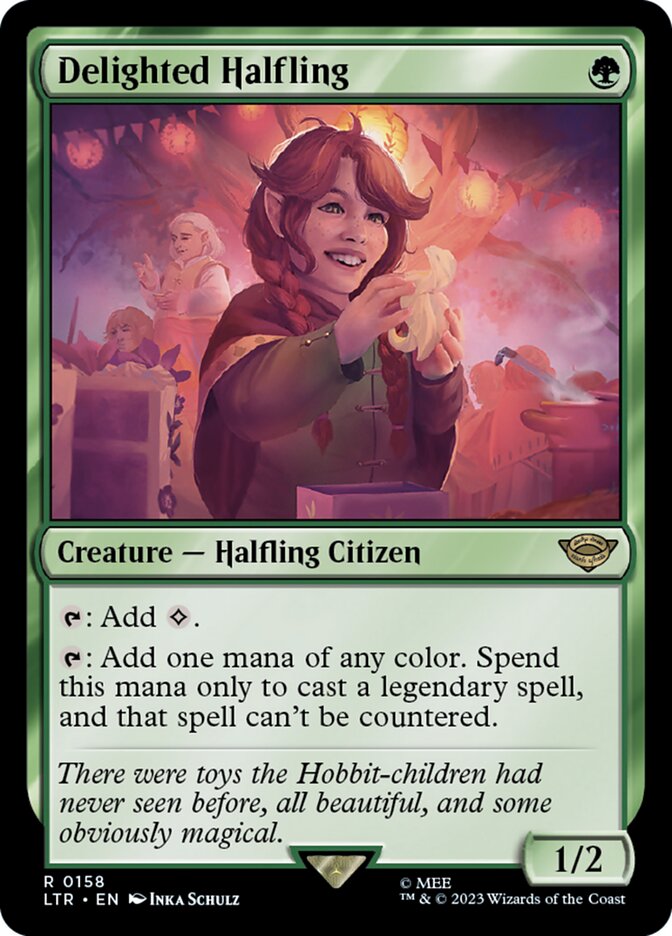 Delighted Halfling [Foil] :: LTR