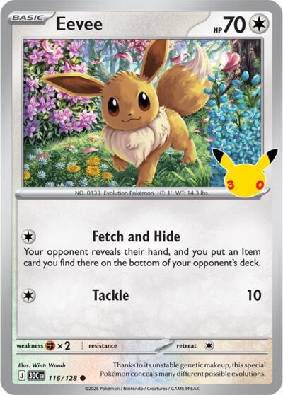 30C: Eevee - 116/128 (Holofoil)