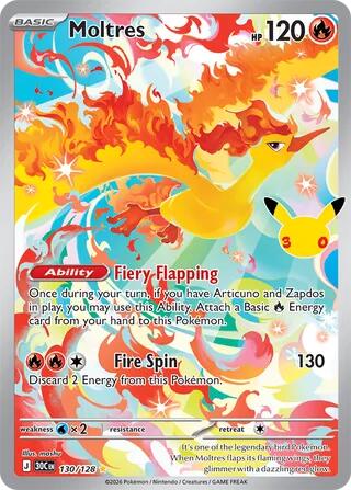 30C: Moltres - 130/128 (Holofoil)