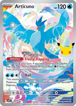30C: Articuno - 132/128 (Holofoil)