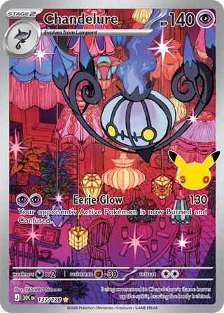 30C: Chandelure - 137/128 (Holofoil)