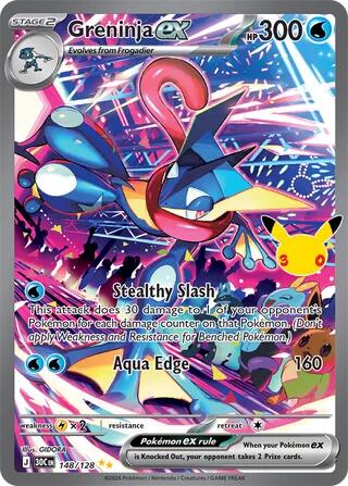 30C: Greninja ex - 148/128 (Holofoil)