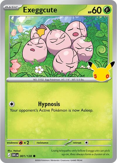 30C: Exeggcute (Holofoil)