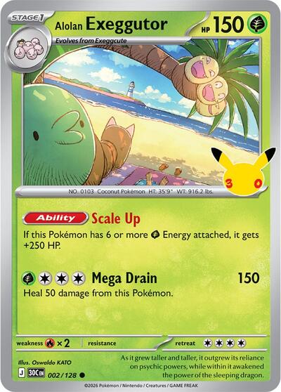 30C: Alolan Exeggutor - 002/128 (Holofoil)