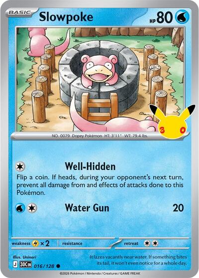 30C: Slowpoke (Holofoil)