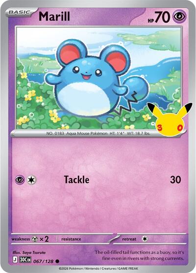 30C: Marill (Holofoil)