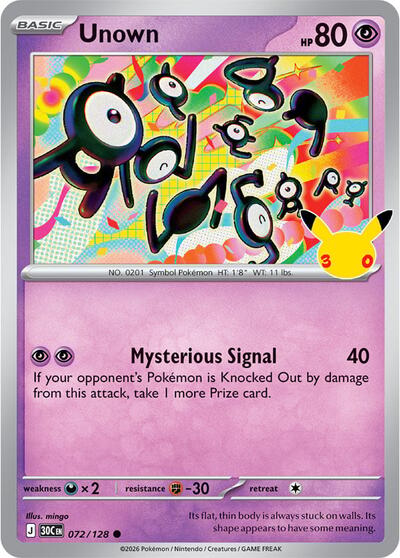30C: Unown (Holofoil)