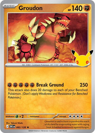 30C: Groudon (Holofoil)