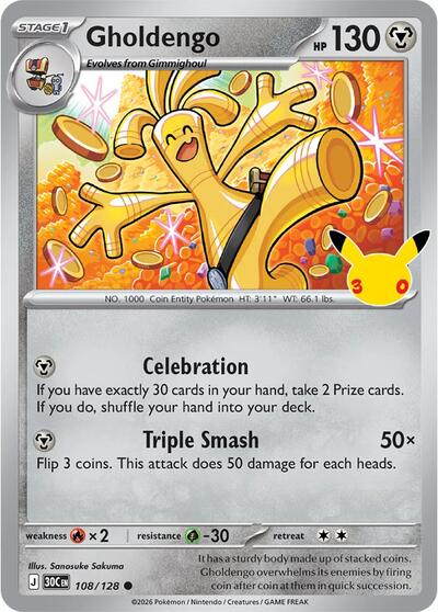 30C: Gholdengo - 108/128 (Holofoil)