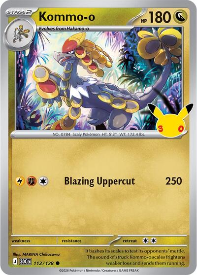 30C: Kommo-o - 112/128 (Holofoil)